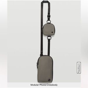 NEW WITH TAGS - Lululemon - Modular Phone Crossbody Bag - Gray